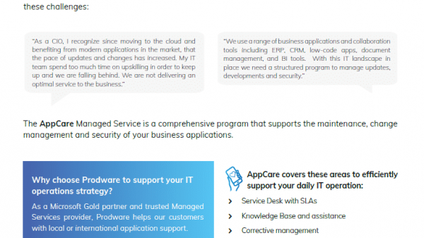 AppCare Managed Services