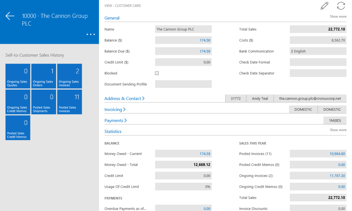 Screenshot 9 Finance and Operations