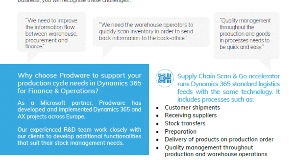Supply Chain Scan & Go accelerator