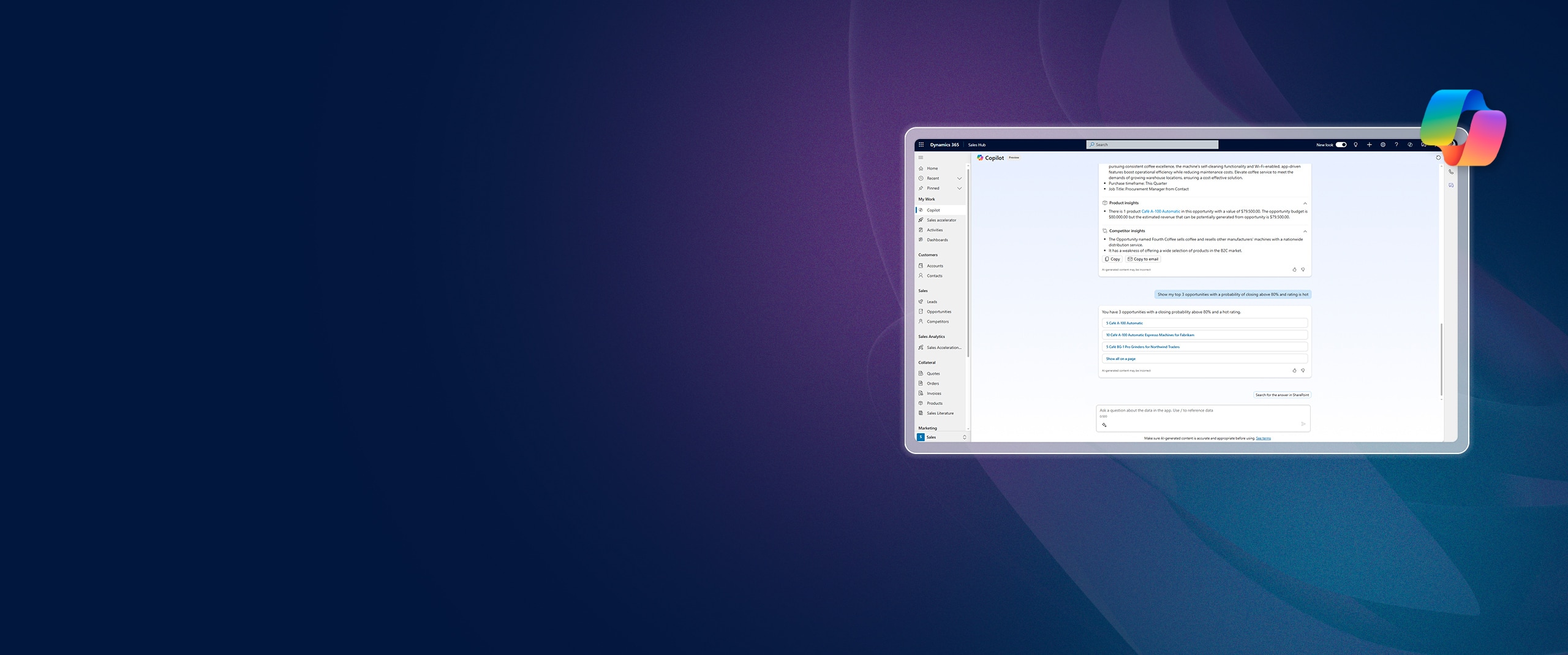 Copilot para Dynamics 365