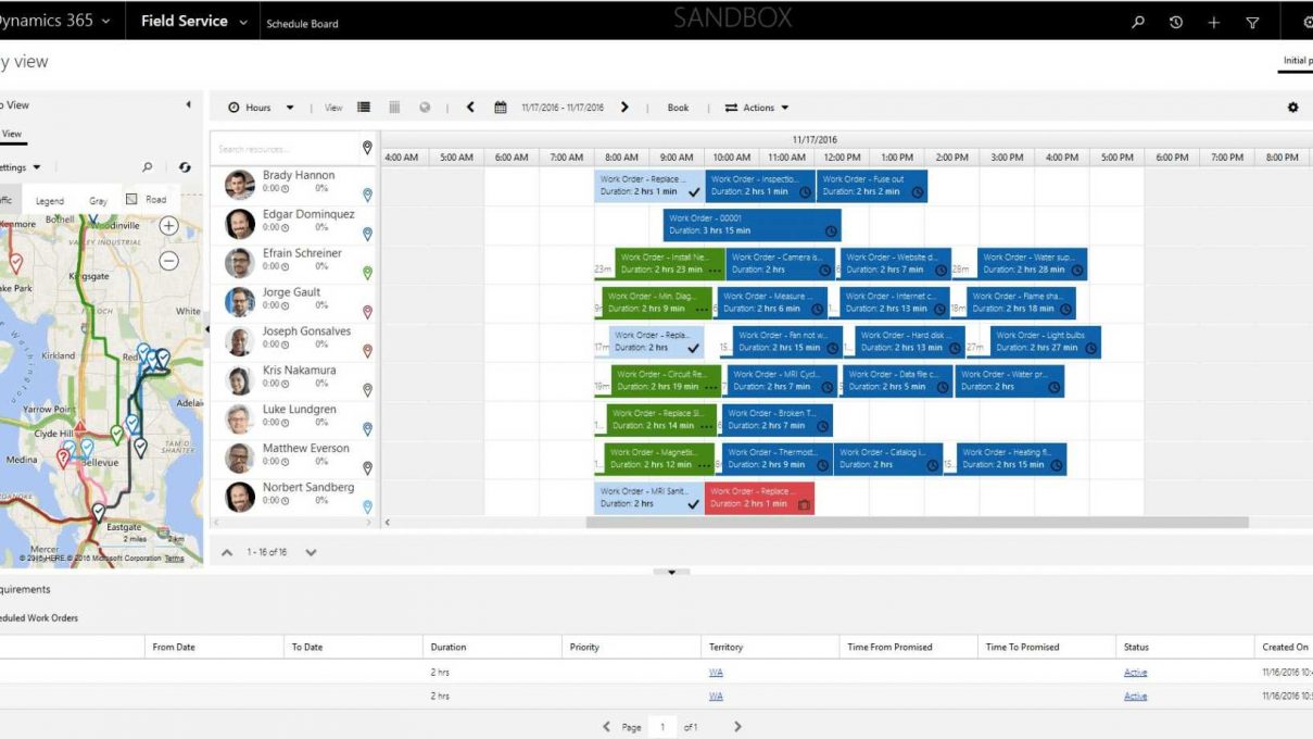 Management du planning d'intervention