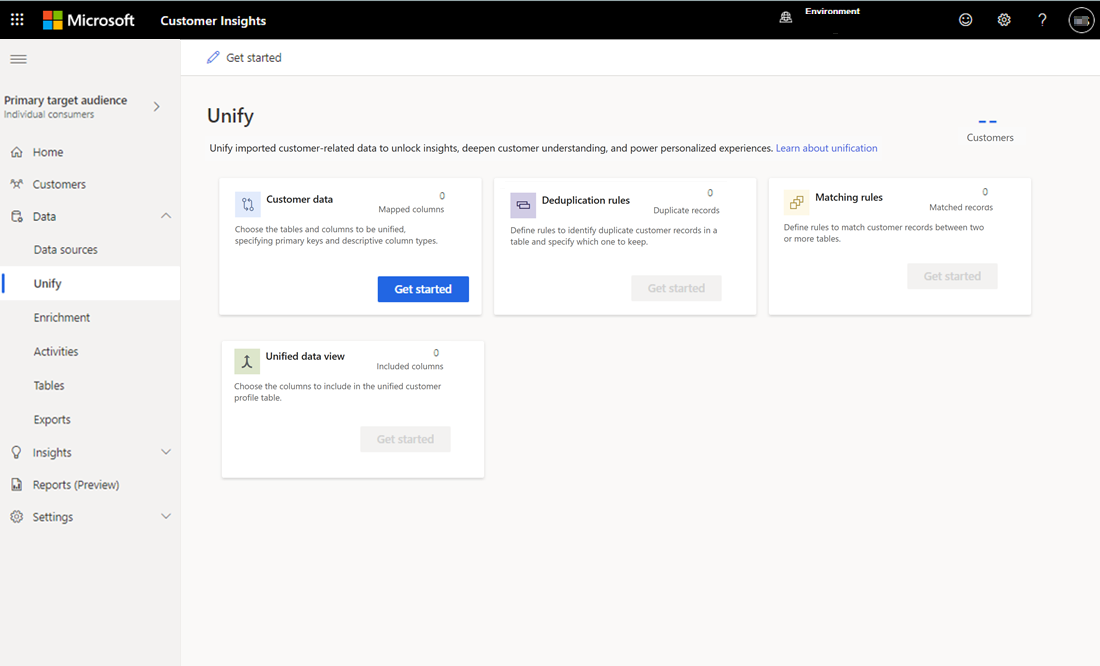 vue sur le segmentation client dans dynamics 365 customer insights