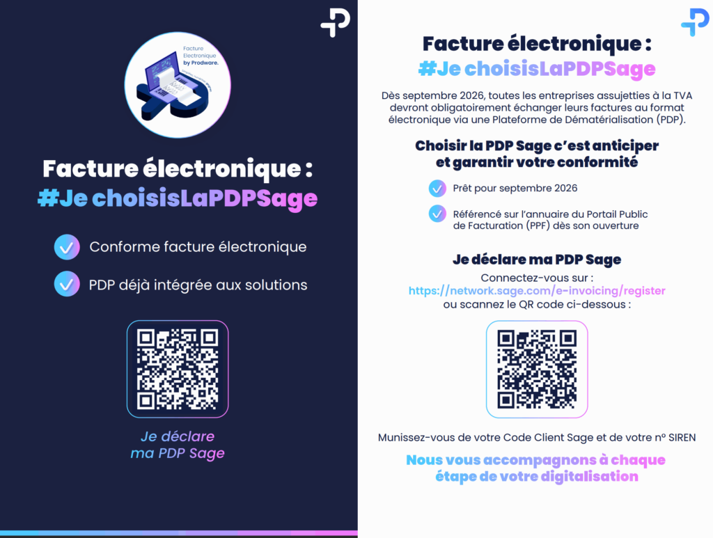 Facture Electronique - Je choisis la PDP Sage