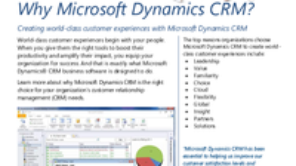 Why Microsoft Dynamics CRM