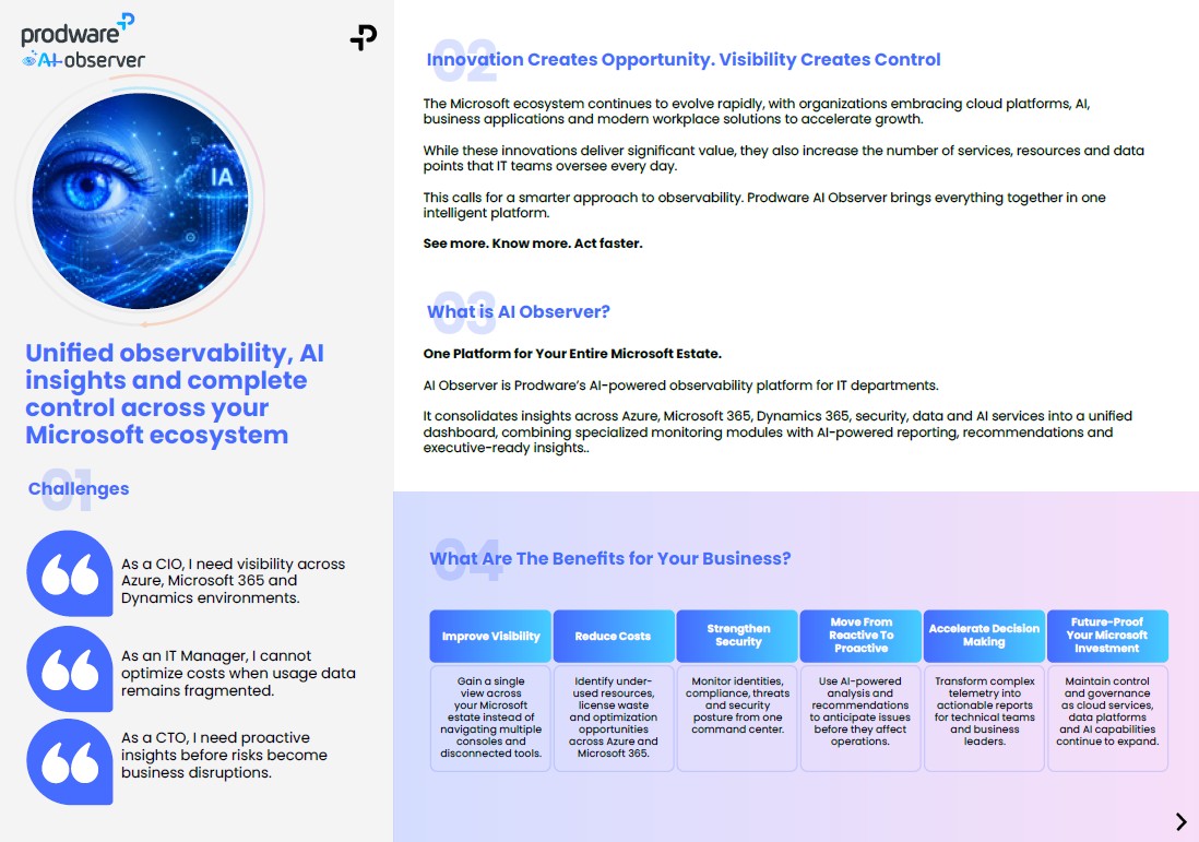 AI Observer brochure