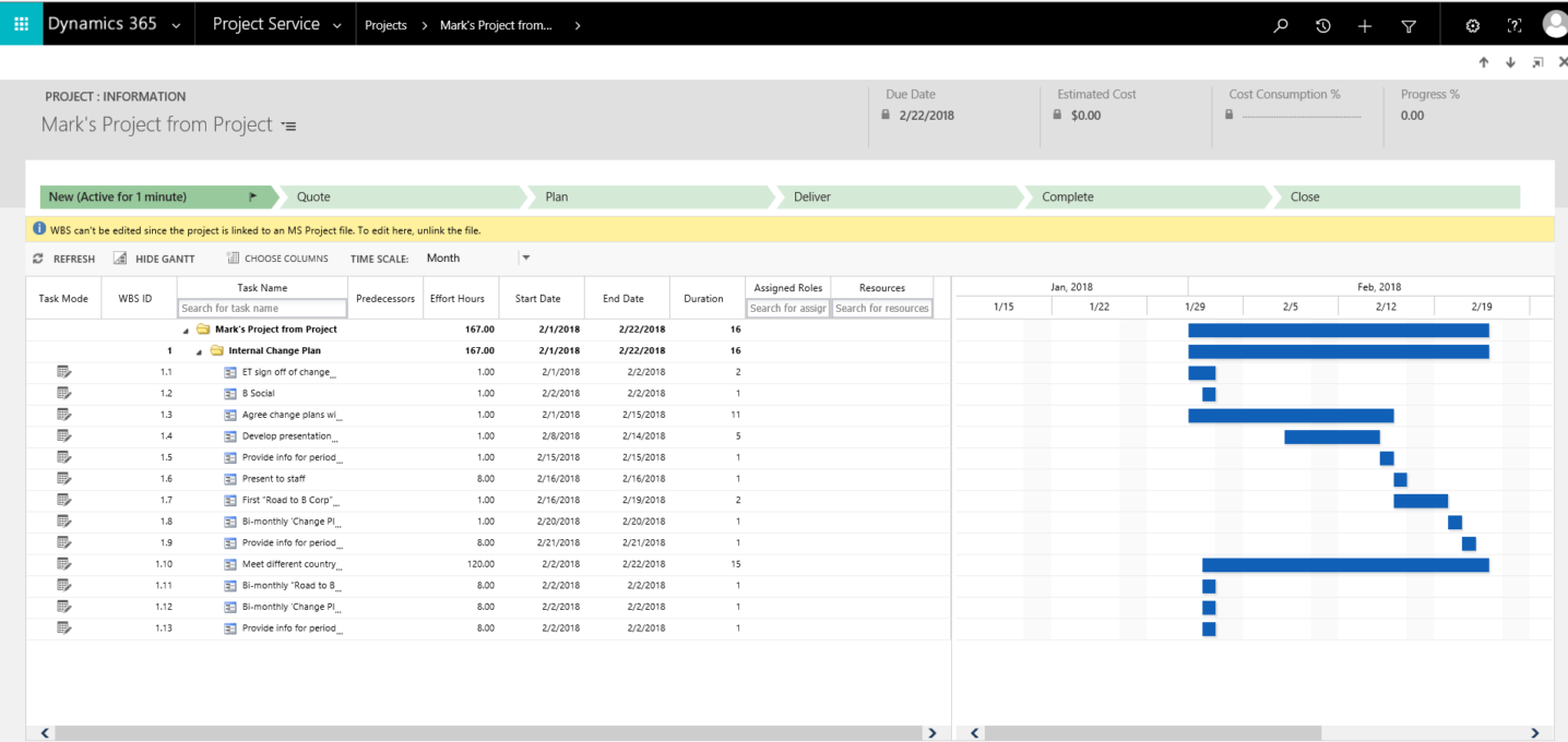 Présentation Project Service Automation