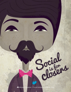 eBook Social is for closers, social intelligence guide for Sales.