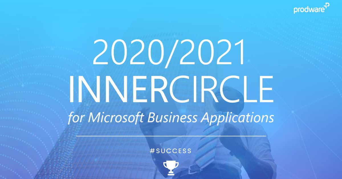 Prodware is weer benoemd tot Microsoft Business Applications Inner Circle