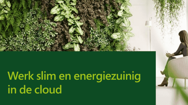 E-book Microsoft:Werk slim en energiezuinig in de cloud