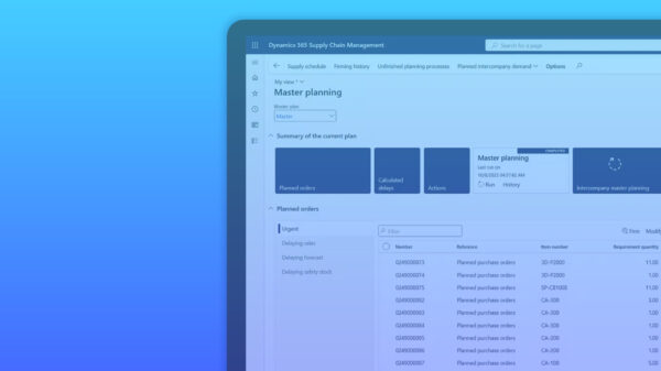 Microsoft Dynamics 365 Supply Chain Management