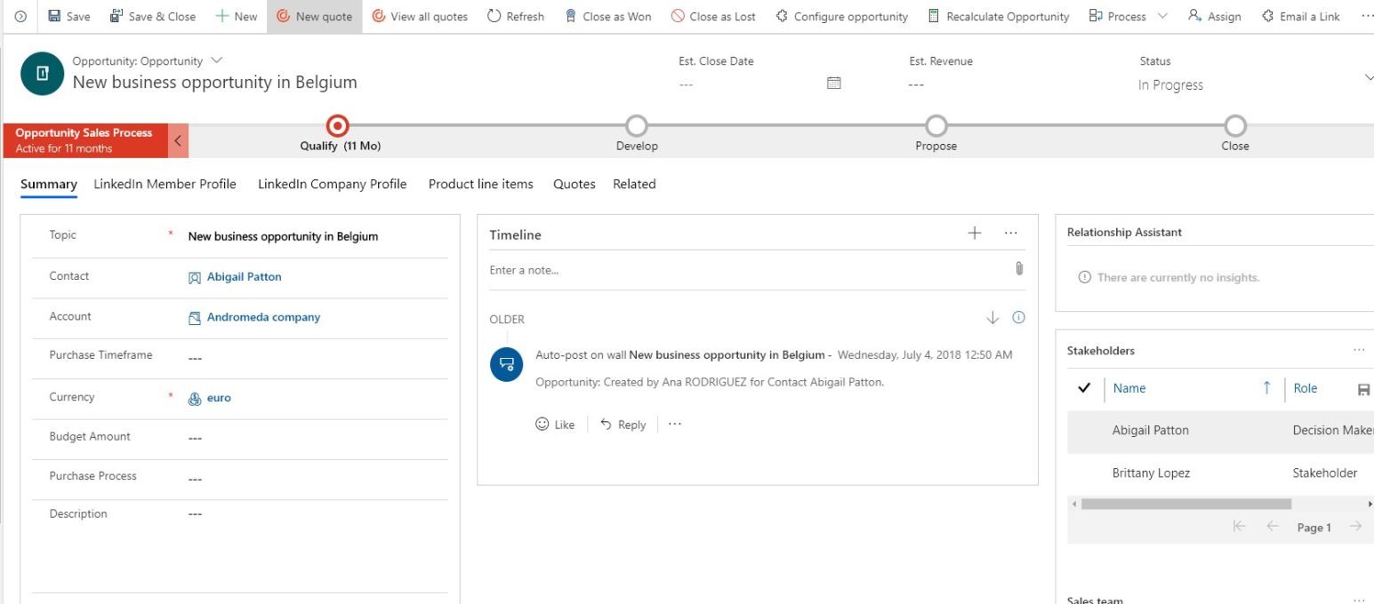 DealHub quote generation in Dynamics 365