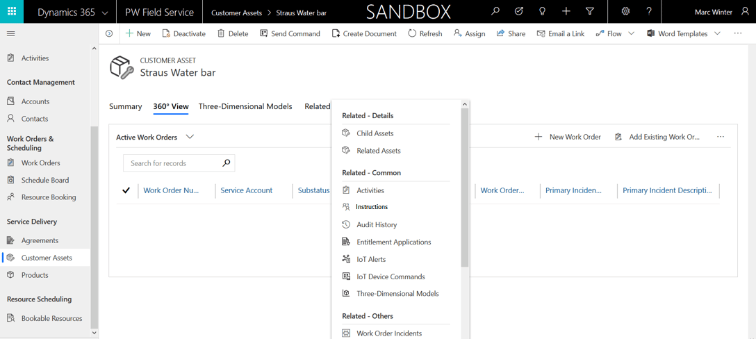 Access customer assets and asset instructions in Dynamics 365 Field Service