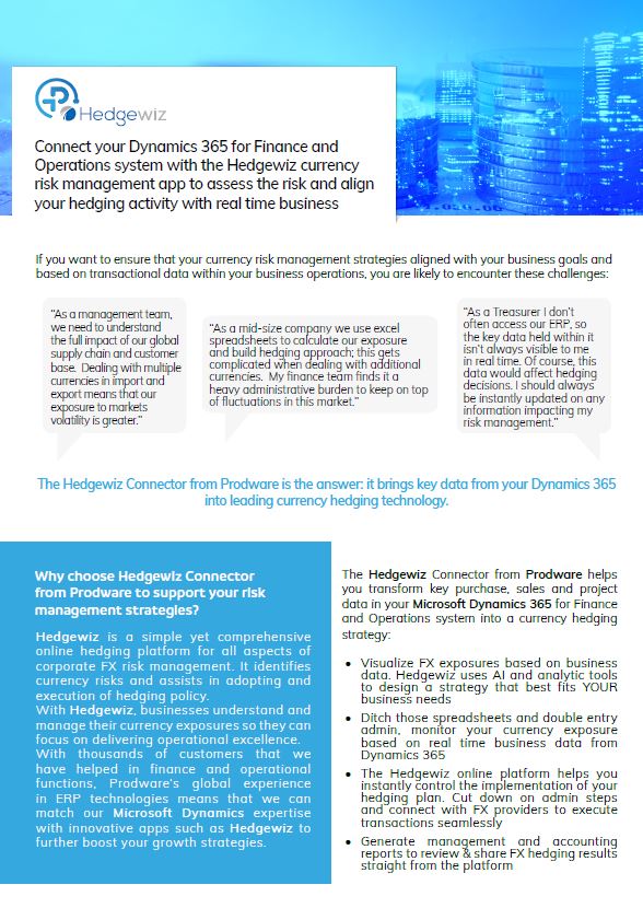 Hedgewiz currency risk management brochure thumbnail