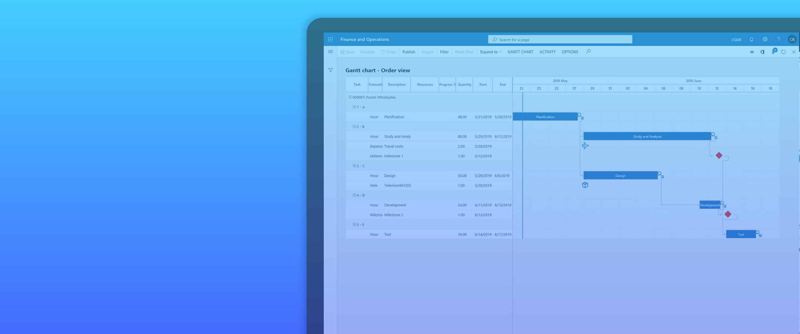 Industrial project management header