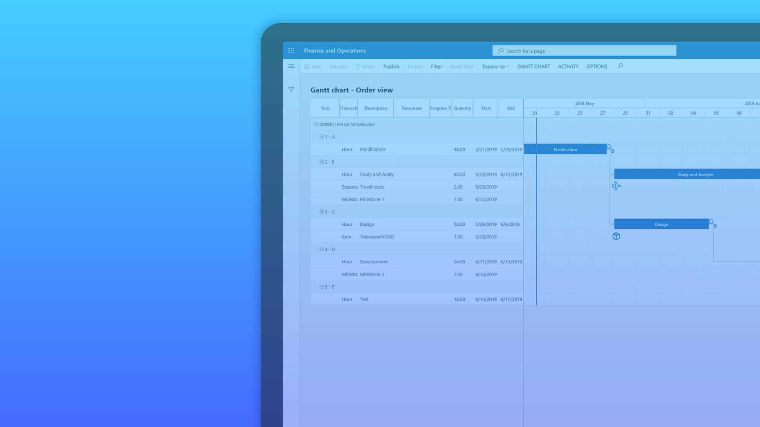 Industrial project management header