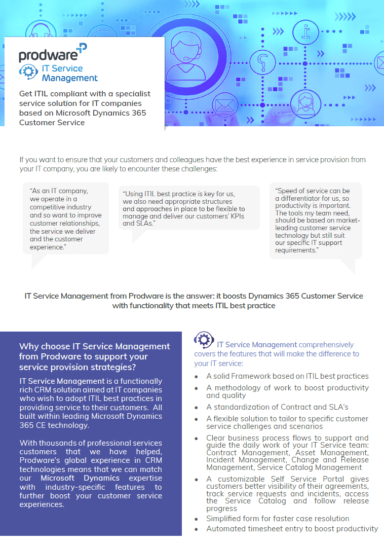 IT Service Management brochure thumbnail