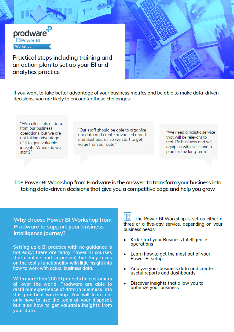 Power BI Workshop brochure thumbnail