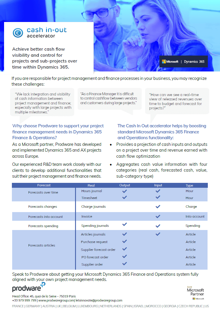 Cash In Out accelerator for Dynamics 365 Finance and Operations brochure thumbnail