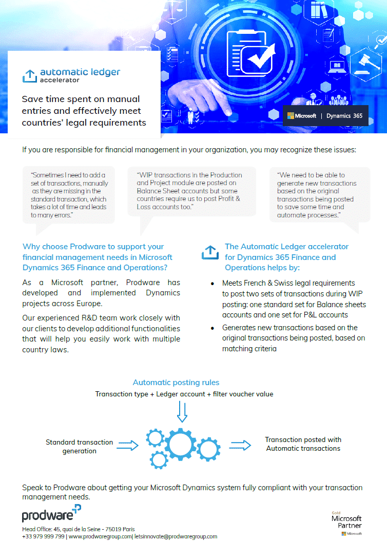 Automatic Ledger accelerator for Dynamics 365 Business Central brochure thumbnail