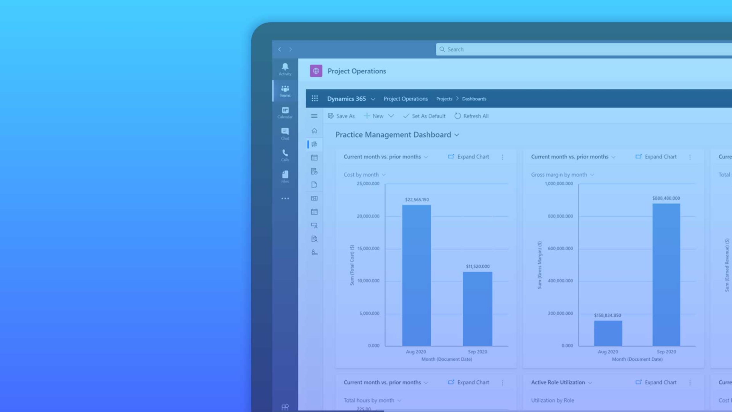 Microsoft Dynamics 365 Project Operations header