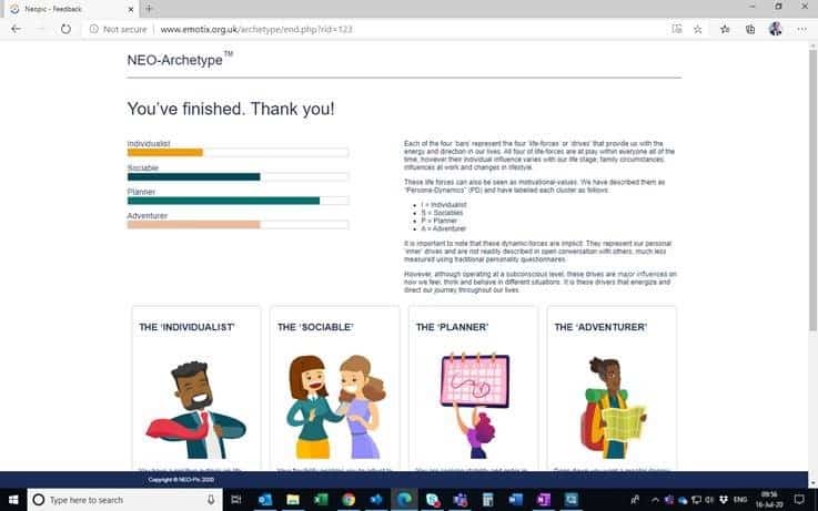 Résultats du questionnaire