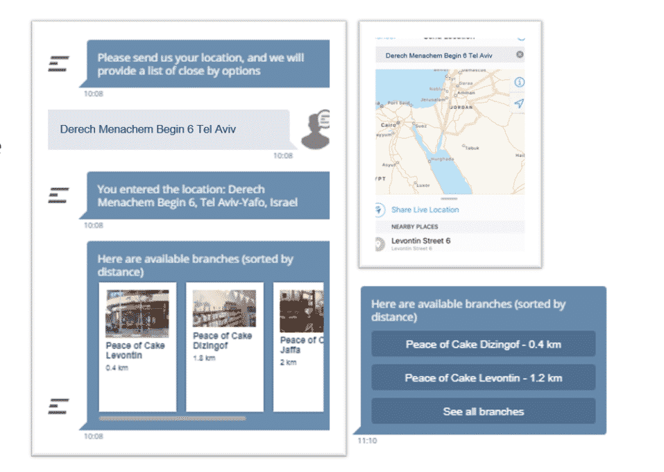 Location based queries in Simple Chat