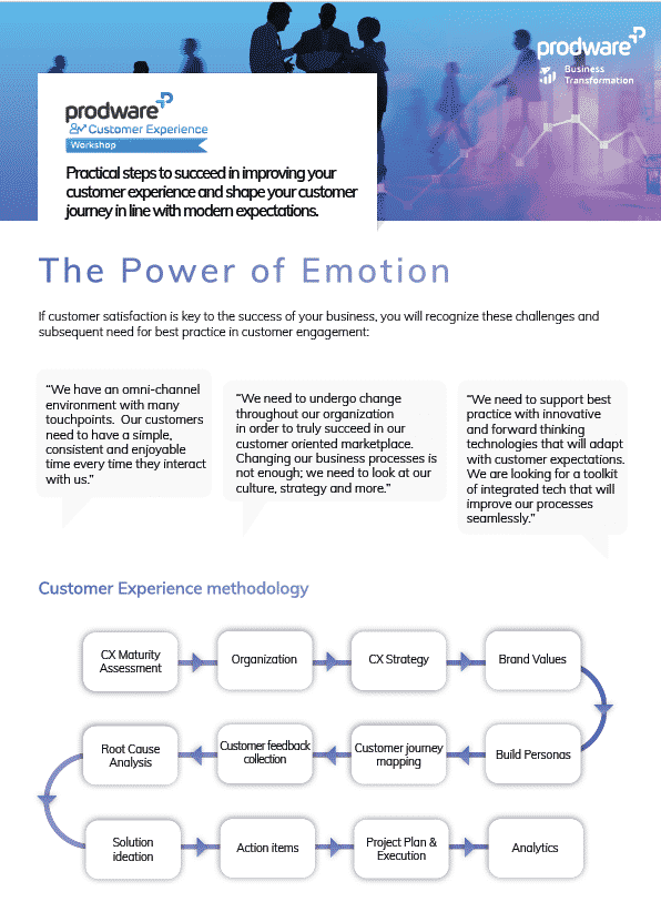 Customer Experience workshop brochure thumbnail