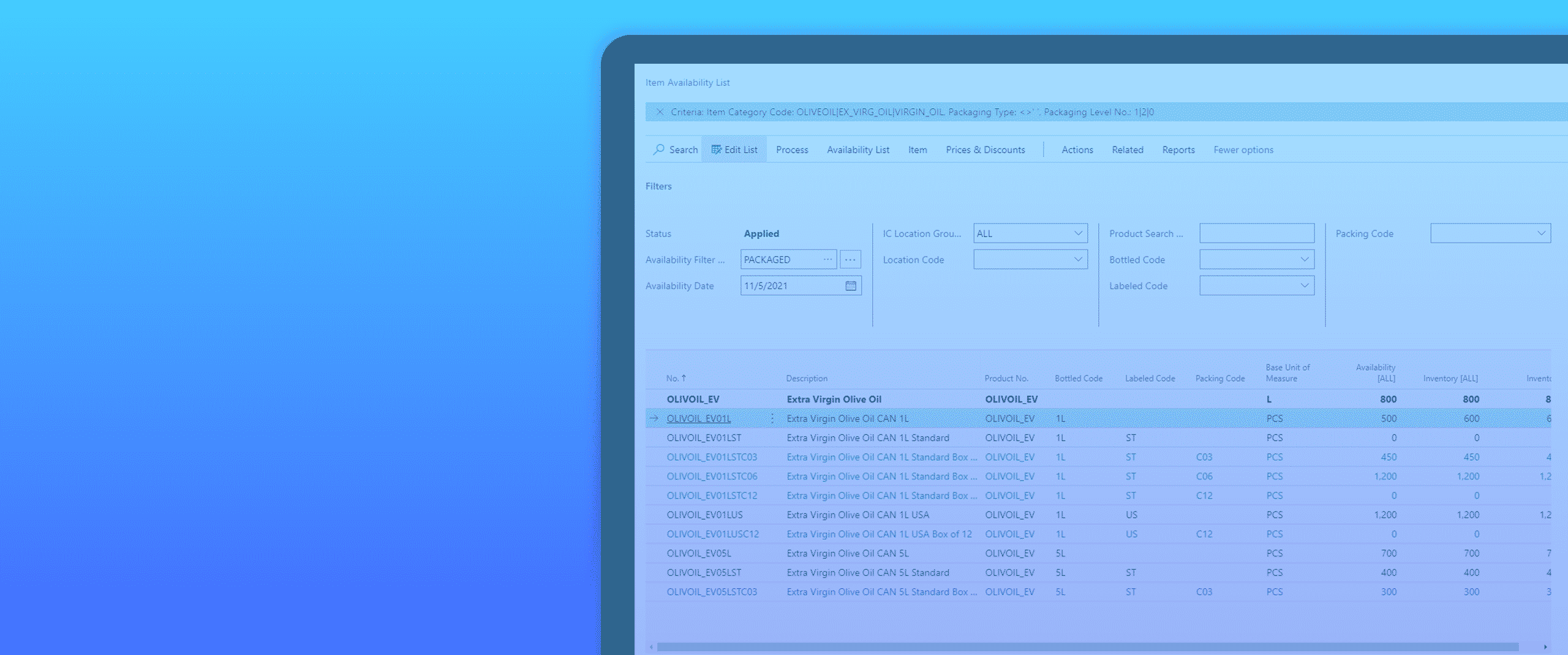 Manufacturing for Microsoft Dynamics 365 Business Central header