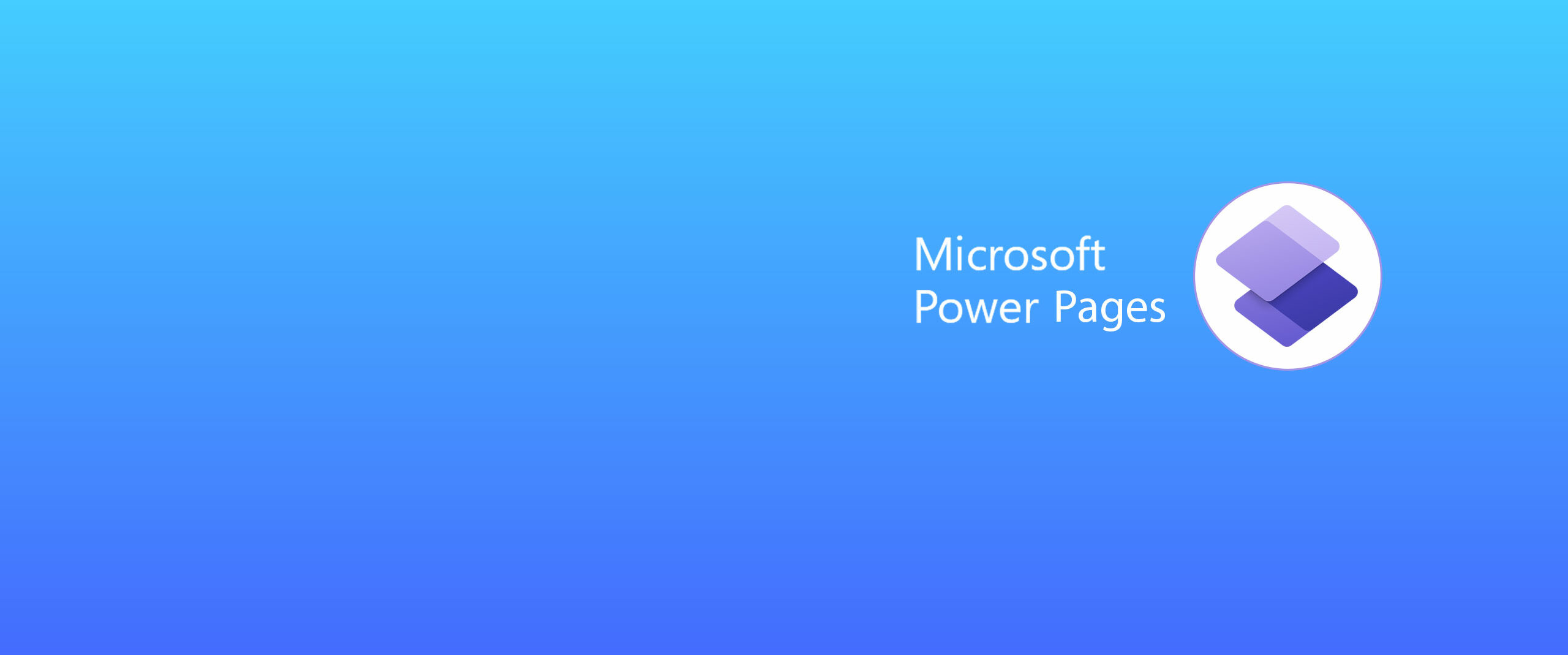 Microsoft Power Pages header