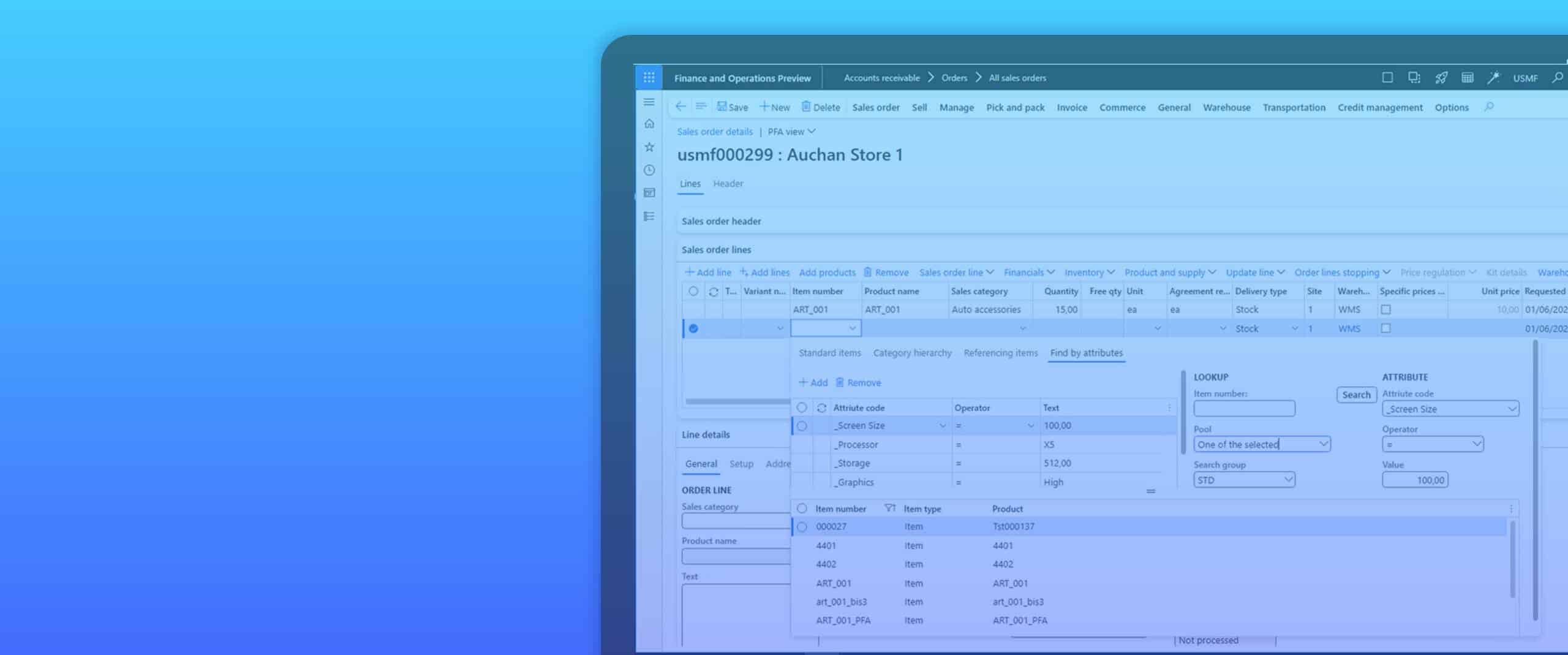 Retail solution for Microsoft Dynamics 365 Finance Operations header