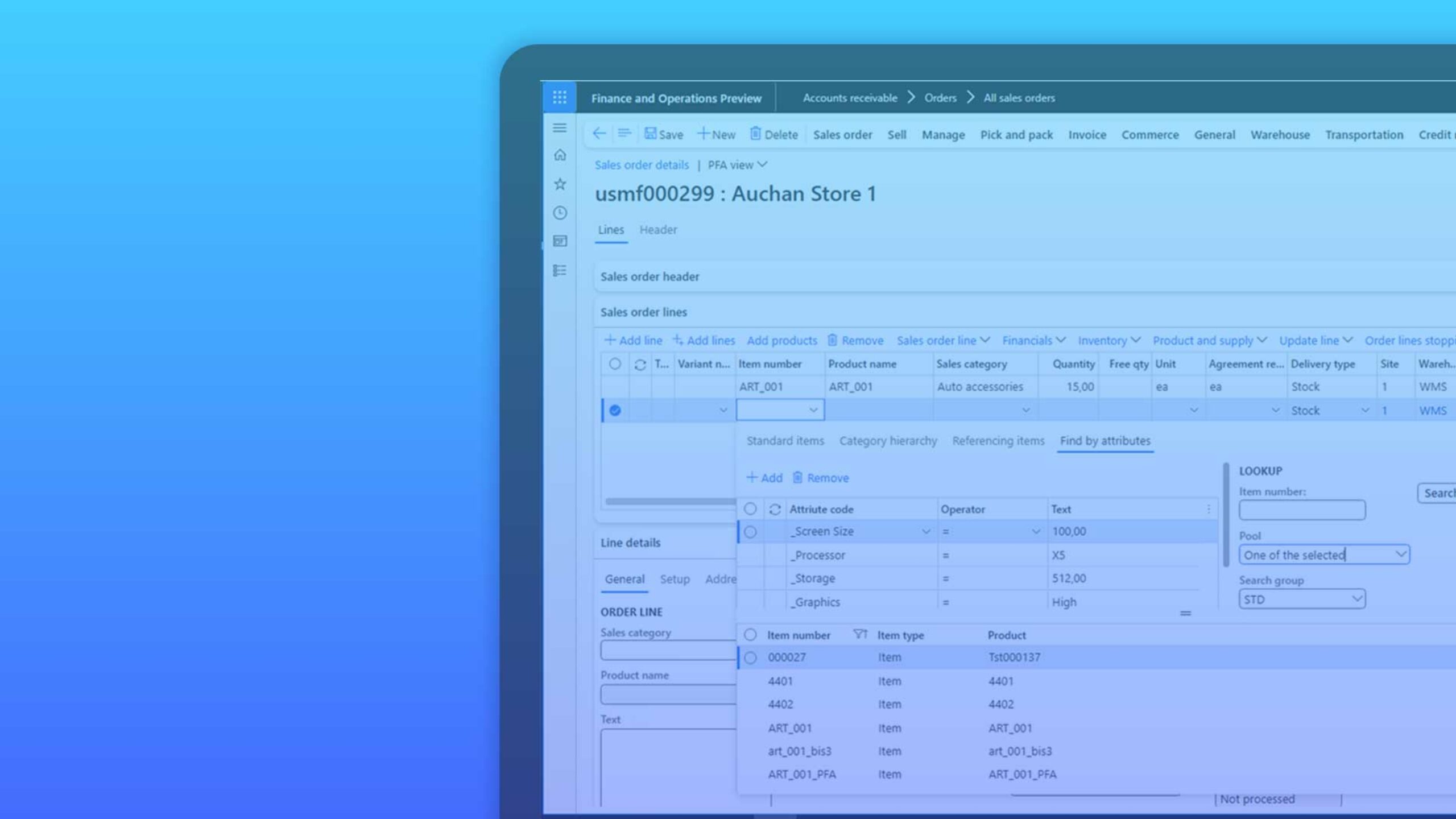 Retail solution for Microsoft Dynamics 365 Finance Operations header