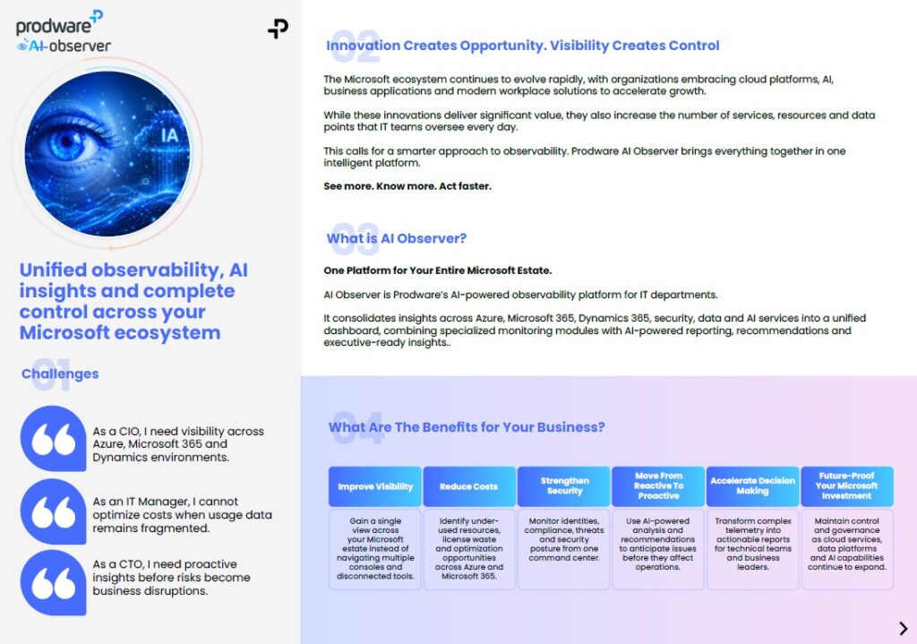 AI Observer brochure