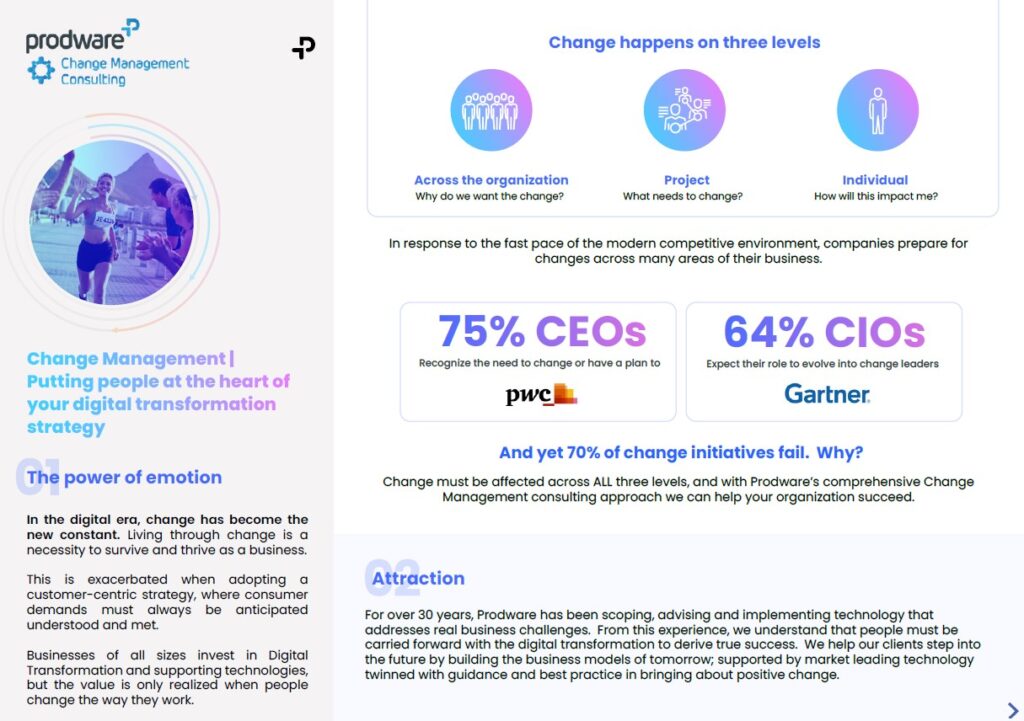 change management putting people heart of digital transformation brochure thumbnail